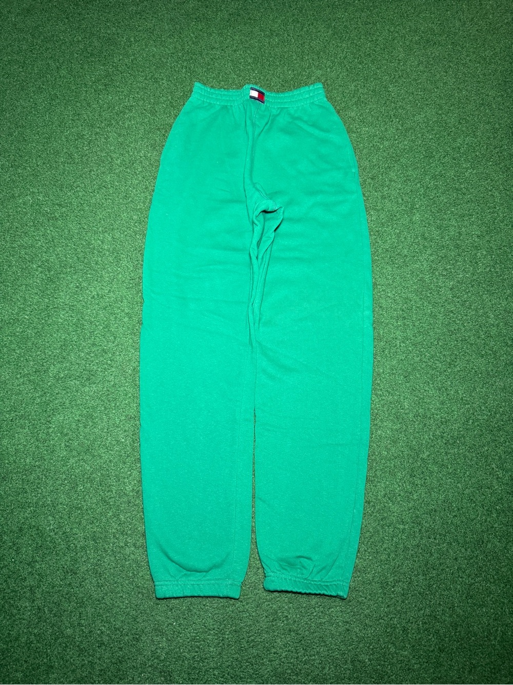 Tommy Hilfiger Vintage Sweatpants Small Green 27x30 90s USA Made Soft Joggers